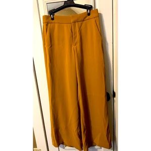 Mustard Yellow Banana Republic Flare Work Pants